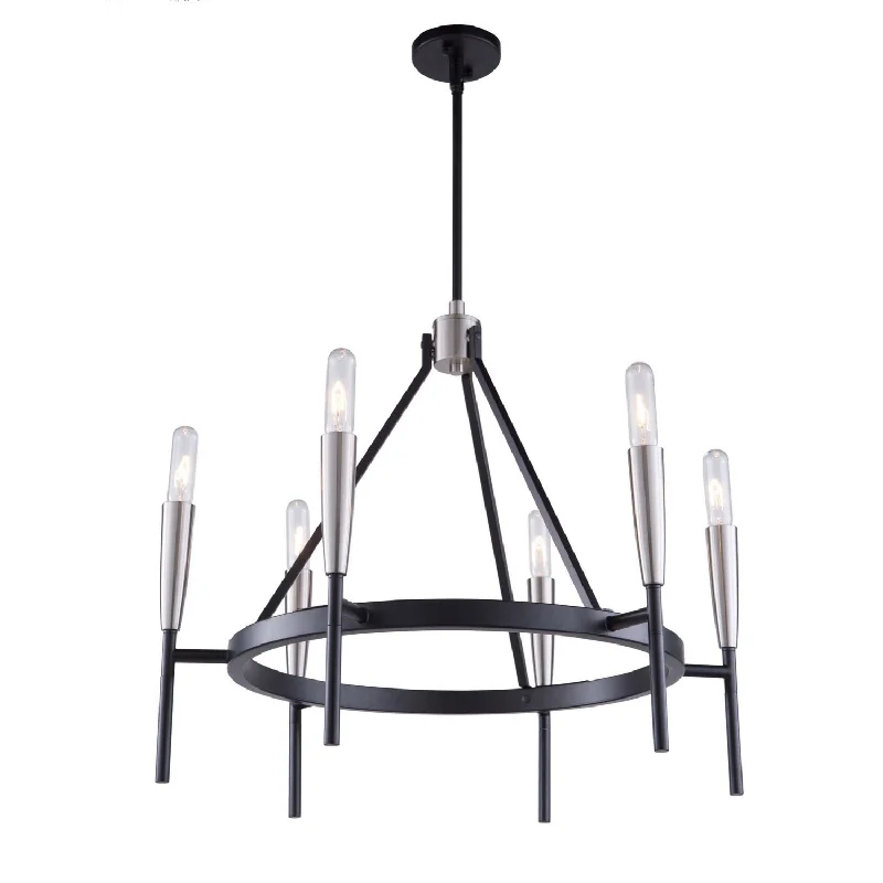 Chandeliers with Venetian Glass for a Luxurious LookChandeliers with Venetian Glass for a Luxurious LookArtcraft Flute AC11416 Chandelier Light - Matte Black & Satin Nickel Chandeliers with Venetian Glass for a Luxurious LookChandeliers with Venetian Glass for a Luxurious LookArtcraft Flute AC11416 Chandelier Light - Matte Black & Satin Nickel