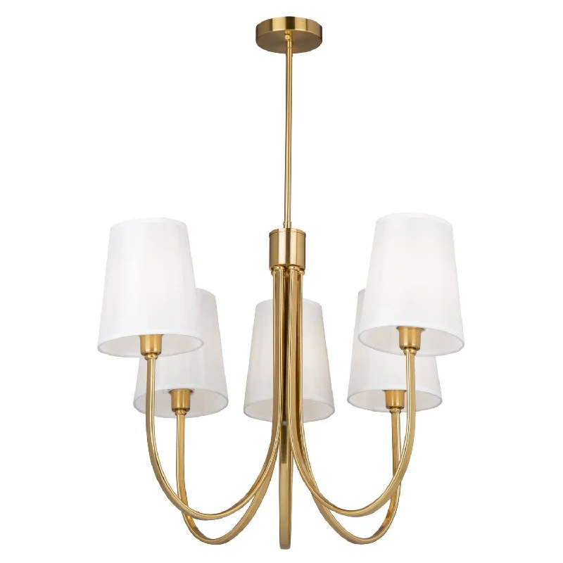 Chandeliers with Adjustable Arms for Directional LightingChandeliers with Adjustable Arms for Directional LightingArtcraft Rhythm SC13335BG Chandelier Light - Brushed Gold