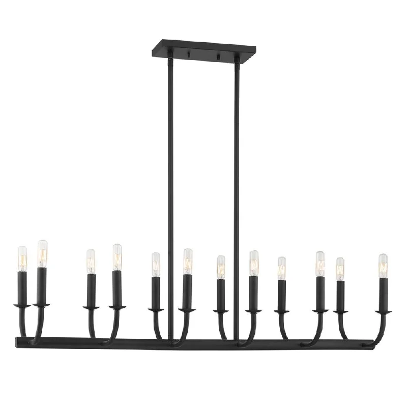 Mid - Century Modern Chandeliers for Vintage AppealMid - Century Modern Chandeliers for Vintage AppealBailey 12 Light Matte Black Chandelier