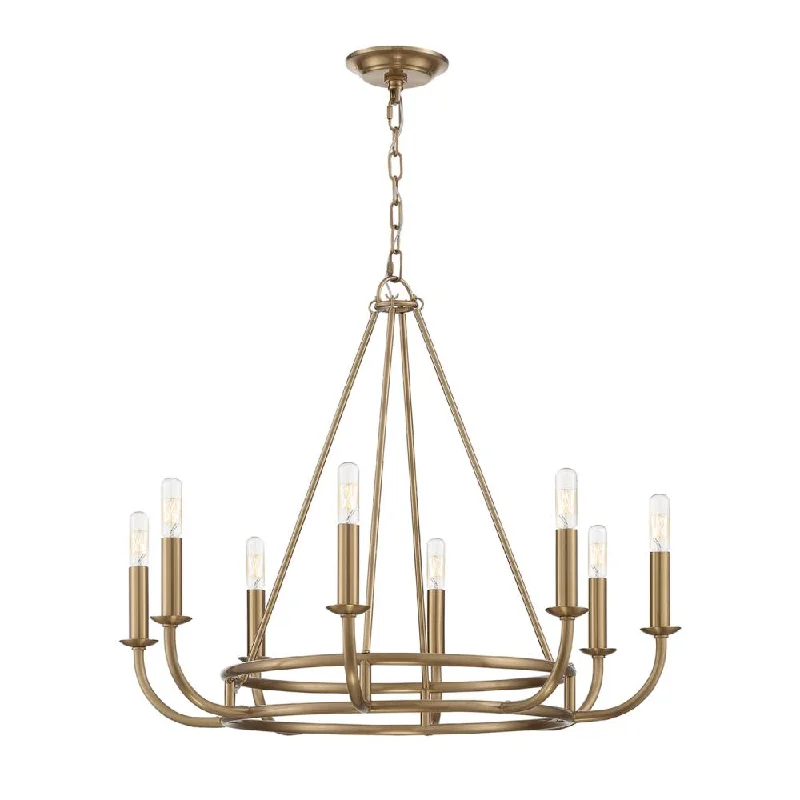 Chandeliers with Metal Frames in Gold FinishChandeliers with Metal Frames in Gold FinishBailey 8 Light Aged Brass Chandelier Chandeliers with Metal Frames in Gold FinishChandeliers with Metal Frames in Gold FinishBailey 8 Light Aged Brass Chandelier