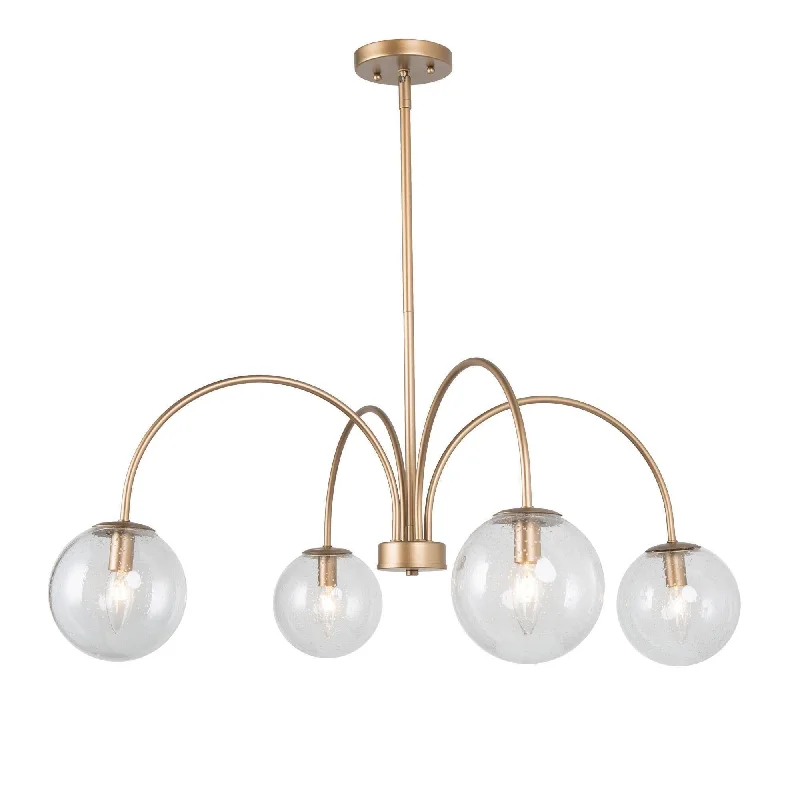 Ceiling - Mounted Chandeliers for Standard CeilingsCeiling - Mounted Chandeliers for Standard CeilingsBalohimen 4-Light Large Gold Chandelier