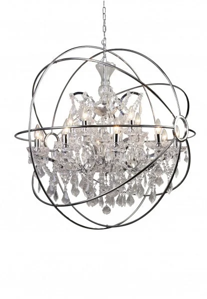 Chandeliers with Adjustable Arms for Directional LightingChandeliers with Adjustable Arms for Directional LightingBethel International 9849/10+5P-CH Chandelier Light - Chrome