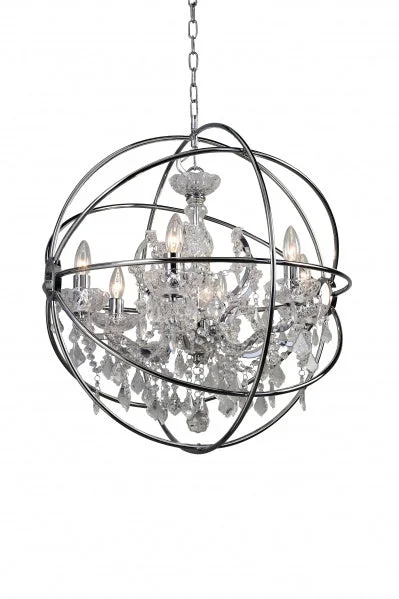 Chandeliers with Dimmable Lights for Ambiance ControlChandeliers with Dimmable Lights for Ambiance ControlBethel International 9849/6P-CH Chandelier Light - Chrome