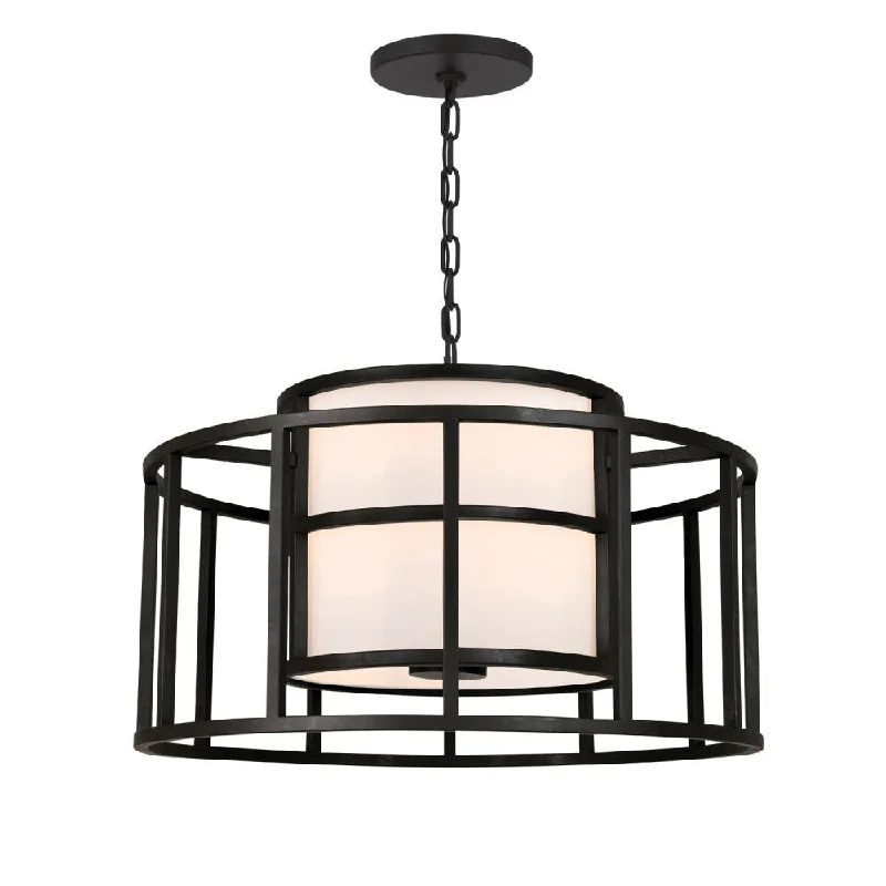 Chandeliers for Low Ceilings to Avoid OvercrowdingChandeliers for Low Ceilings to Avoid OvercrowdingBrian Patrick Flynn Hulton 5 Light Matte Black Chandelier