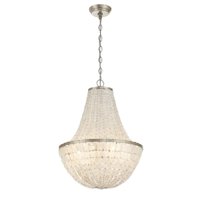 Chandeliers with Colored Glass for a Splash of ColorChandeliers with Colored Glass for a Splash of ColorBrielle 6 Light Antique Silver Chandelier Chandeliers with Colored Glass for a Splash of ColorChandeliers with Colored Glass for a Splash of ColorBrielle 6 Light Antique Silver Chandelier