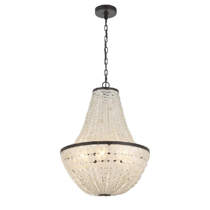 Chandeliers with Metal Frames in Copper FinishChandeliers with Metal Frames in Copper FinishBrielle 6 Light Dark Bronze Chandelier