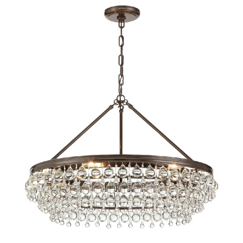 Chandeliers with Colored Glass for a Splash of ColorChandeliers with Colored Glass for a Splash of ColorCalypso 6 Light Crystal Teardrop Vibrant Bronze Chandelier Chandeliers with Colored Glass for a Splash of ColorChandeliers with Colored Glass for a Splash of ColorCalypso 6 Light Crystal Teardrop Vibrant Bronze Chandelier