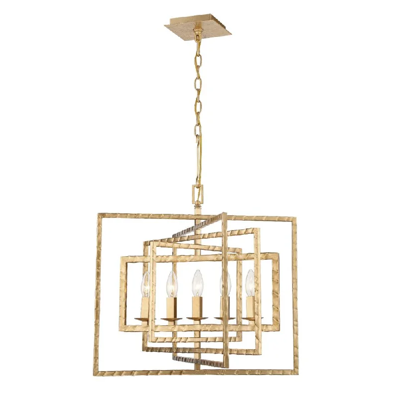 Chandeliers with Murano Glass for a High - End Artistic TouchChandeliers with Murano Glass for a High - End Artistic TouchCapri 5 Light Antique Gold Chandelier
