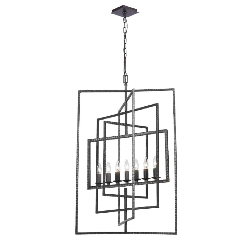 Chandeliers with Metal Frames in Silver FinishChandeliers with Metal Frames in Silver FinishCapri 7 Light Raw Steel Chandelier Chandeliers with Metal Frames in Silver FinishChandeliers with Metal Frames in Silver FinishCapri 7 Light Raw Steel Chandelier
