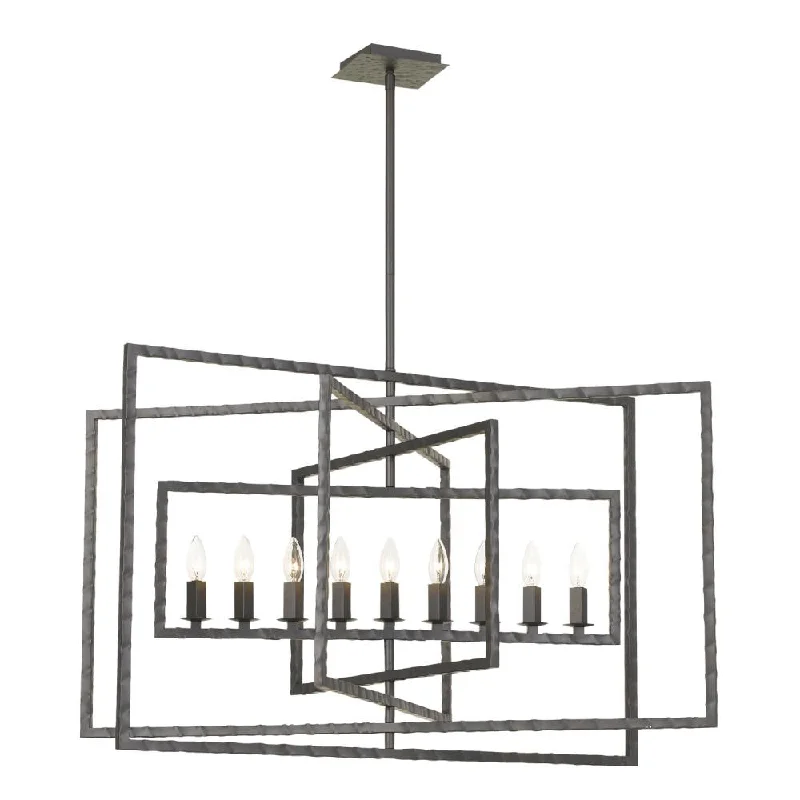 Art Deco Chandeliers for a Retro - Glam LookArt Deco Chandeliers for a Retro - Glam LookCapri 9 Light Raw Steel Chandelier