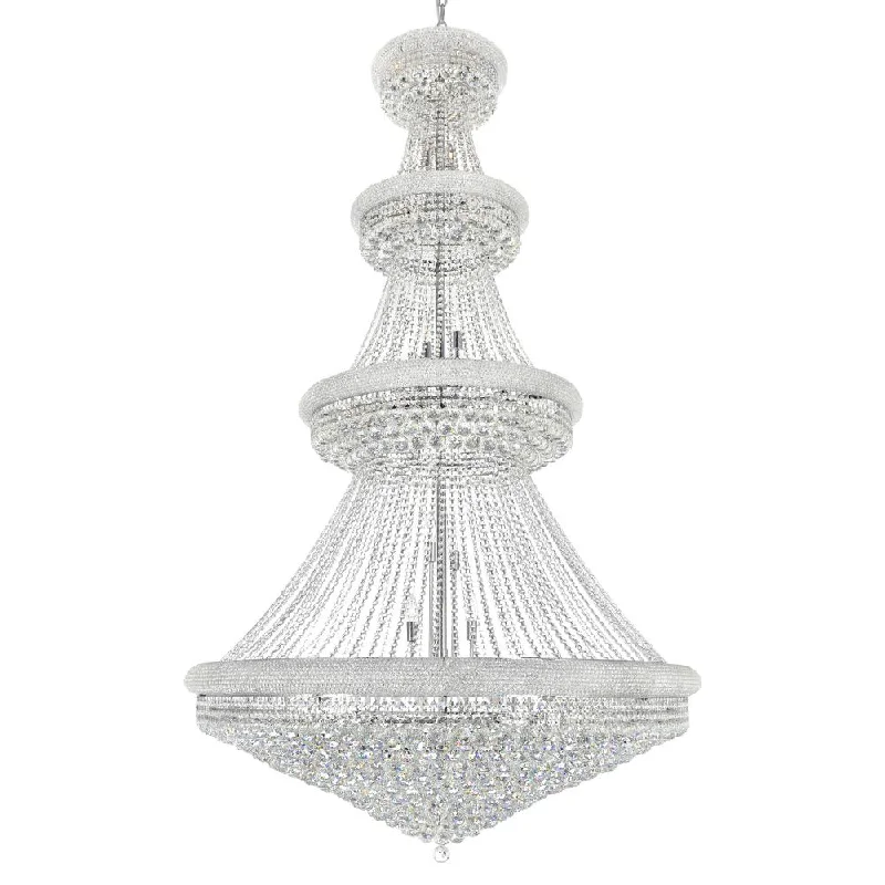 Chandeliers for High Ceilings to Fill Vertical SpaceChandeliers for High Ceilings to Fill Vertical SpaceEmpire 42 Light Down Chandelier With Chrome Finish Chandeliers for High Ceilings to Fill Vertical SpaceChandeliers for High Ceilings to Fill Vertical SpaceEmpire 42 Light Down Chandelier With Chrome Finish