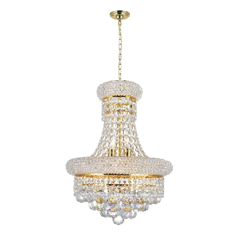 Chandeliers with Clear Crystal for a Sparkling EffectChandeliers with Clear Crystal for a Sparkling EffectEmpire 6 Light Chandelier With Gold Finish Chandeliers with Clear Crystal for a Sparkling EffectChandeliers with Clear Crystal for a Sparkling EffectEmpire 6 Light Chandelier With Gold Finish