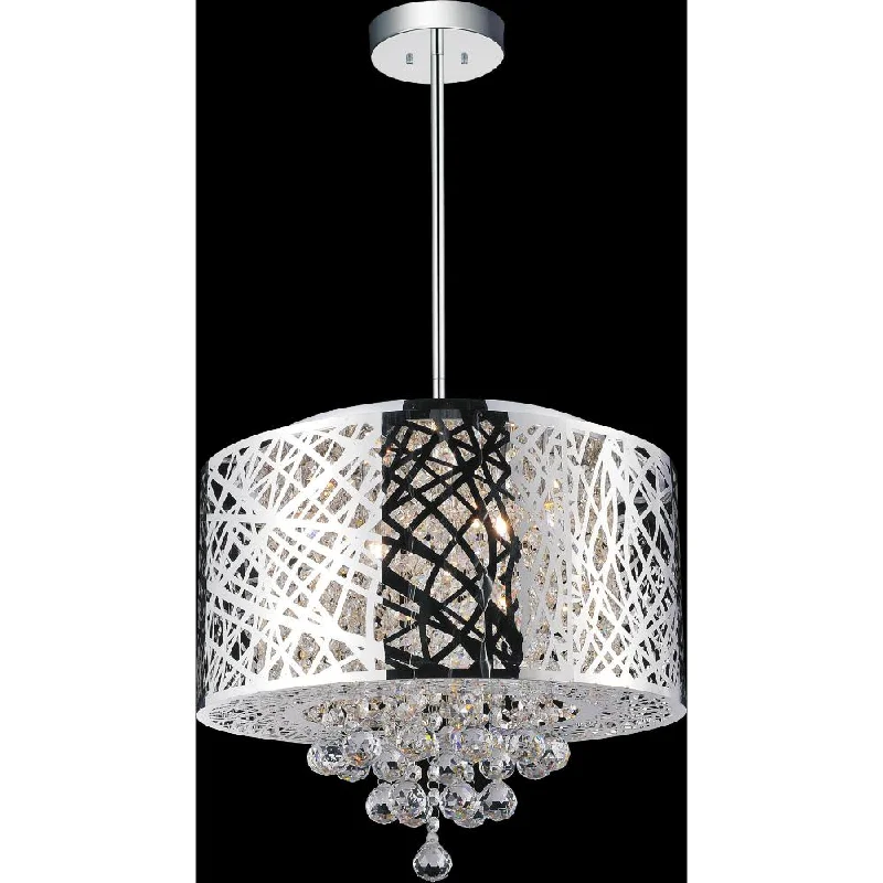 Chandeliers with Dimmable Lights for Ambiance ControlChandeliers with Dimmable Lights for Ambiance ControlEternity 6 Light Drum Shade Chandelier With Chrome Finish