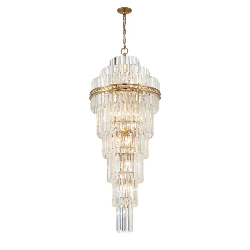 Industrial Iron Chandeliers for Loft - Inspired SpacesIndustrial Iron Chandeliers for Loft - Inspired SpacesHayes 31 Light Aged Brass Chandelier