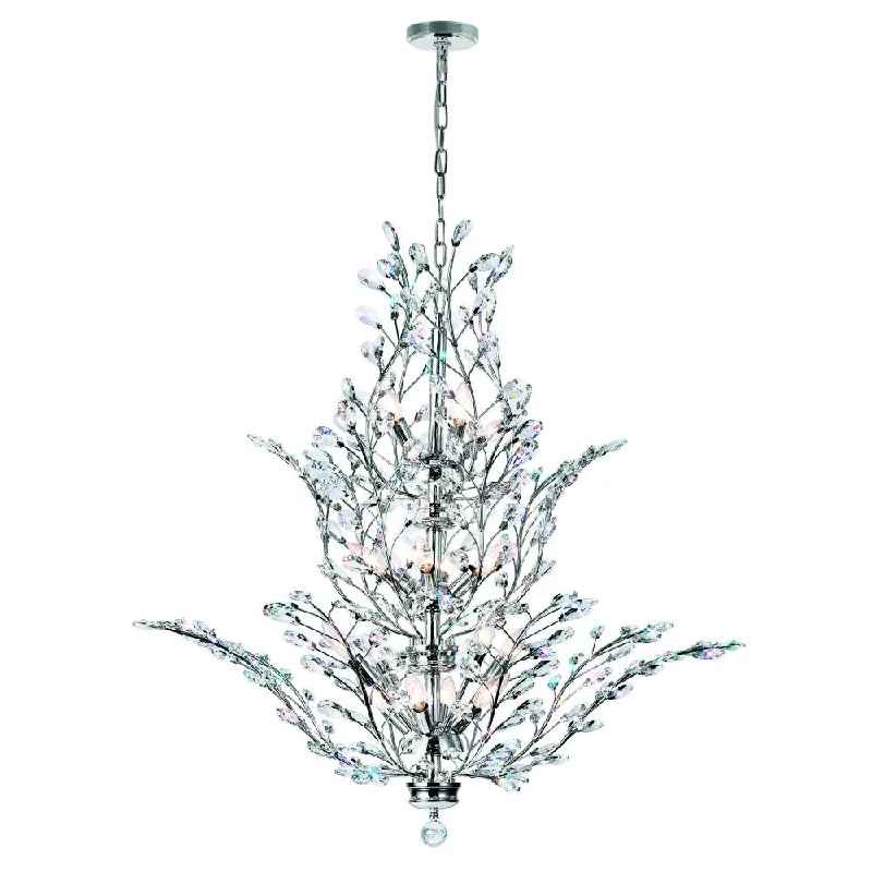 Chandeliers with Frosted Glass for a Softer Light DiffusionChandeliers with Frosted Glass for a Softer Light DiffusionIvy 18 Light Chandelier With Chrome Finish Chandeliers with Frosted Glass for a Softer Light DiffusionChandeliers with Frosted Glass for a Softer Light DiffusionIvy 18 Light Chandelier With Chrome Finish