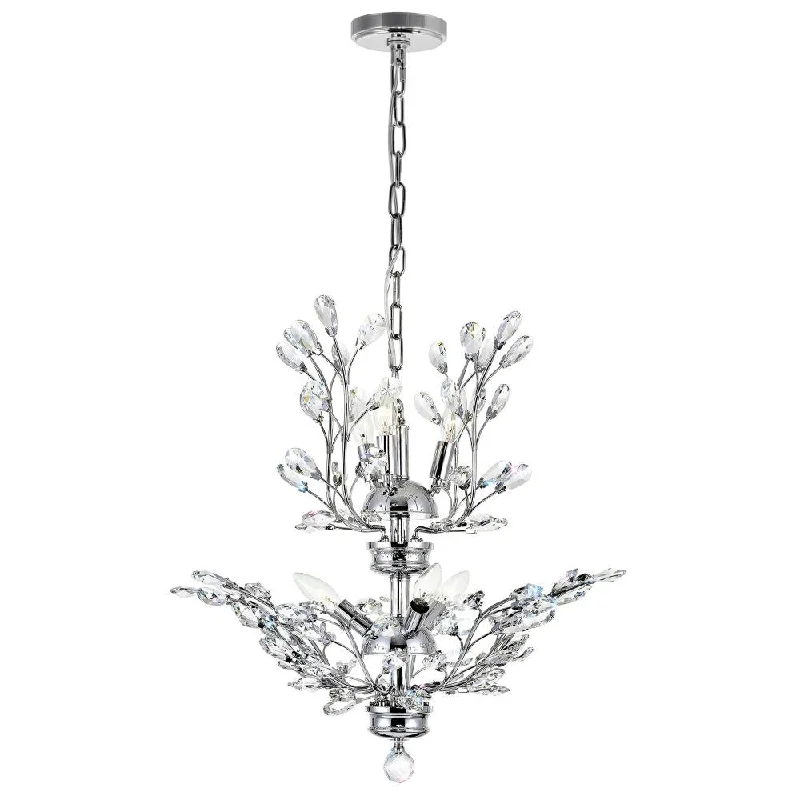 Chandeliers with Metal Frames in Silver FinishChandeliers with Metal Frames in Silver FinishIvy 6 Light Chandelier With Chrome Finish Chandeliers with Metal Frames in Silver FinishChandeliers with Metal Frames in Silver FinishIvy 6 Light Chandelier With Chrome Finish