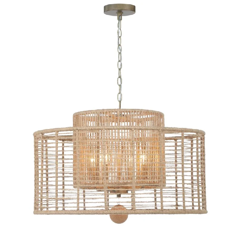 Chandeliers with Frosted Glass for a Softer Light DiffusionChandeliers with Frosted Glass for a Softer Light DiffusionJayna 4 Light Burnished Silver Chandelier