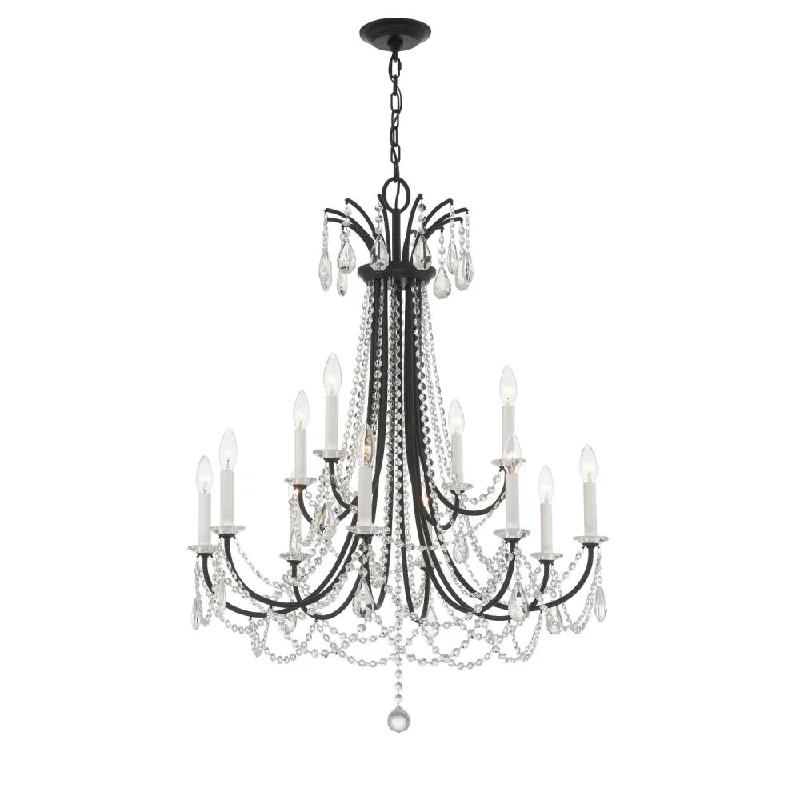 Chandeliers with Sputnik - Style Design for a Futuristic VibeChandeliers with Sputnik - Style Design for a Futuristic VibeKarrington 12 Light Matte Black Chandelier