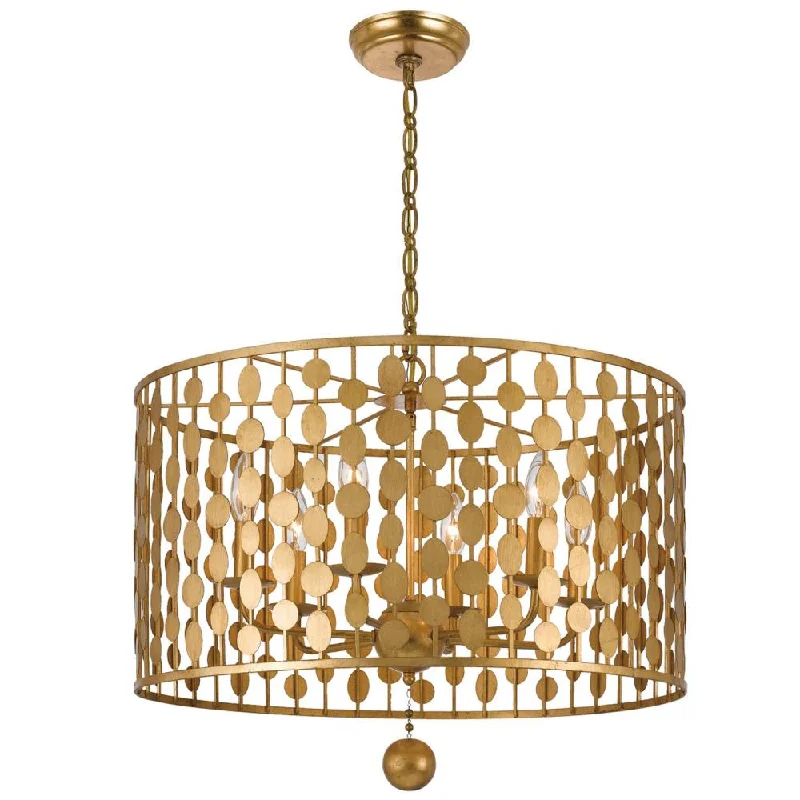 Chandeliers with Dimmable Lights for Ambiance ControlChandeliers with Dimmable Lights for Ambiance ControlLayla 6 Light Antique Gold Chandelier