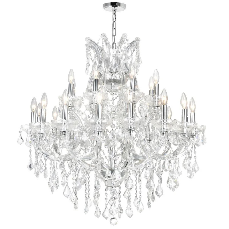Chandeliers with Colored Glass for a Splash of ColorChandeliers with Colored Glass for a Splash of ColorMaria Theresa 25 Light Up Chandelier With Chrome Finish Chandeliers with Colored Glass for a Splash of ColorChandeliers with Colored Glass for a Splash of ColorMaria Theresa 25 Light Up Chandelier With Chrome Finish
