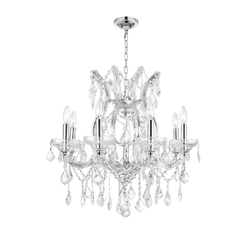 Modern Crystal Chandeliers for Contemporary HomesModern Crystal Chandeliers for Contemporary HomesMaria Theresa 9 Light Up Chandelier With Chrome Finish