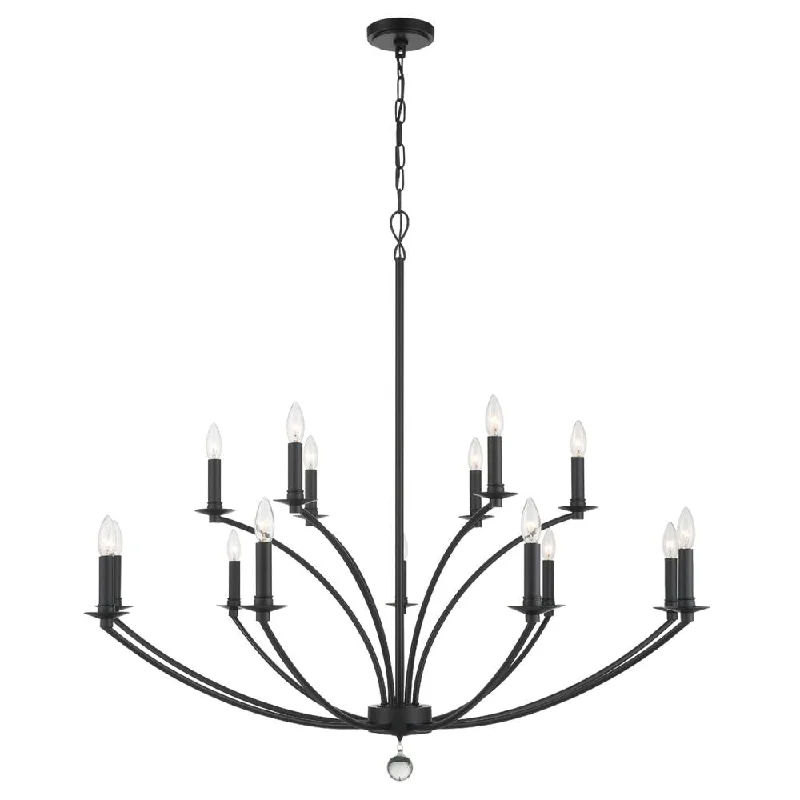 Chandeliers with Sputnik - Style Design for a Futuristic VibeChandeliers with Sputnik - Style Design for a Futuristic VibeMila 15 Light Black Chandelier