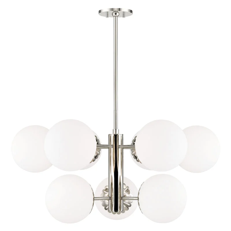 Large Chandeliers for Grand Halls and FoyersLarge Chandeliers for Grand Halls and FoyersMitzi Paige H193809-PN Chandelier Light - Polished Nickel