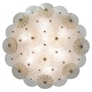 Small Chandeliers for Compact RoomsSmall Chandeliers for Compact RoomsMurano Glass Flush Mount Ceiling Fixture by Carlo Nason
