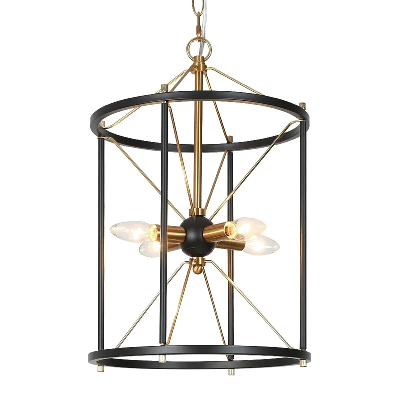 Chandeliers for Low Ceilings to Avoid OvercrowdingChandeliers for Low Ceilings to Avoid OvercrowdingOdelette 4-Light Mini Black Chandelier