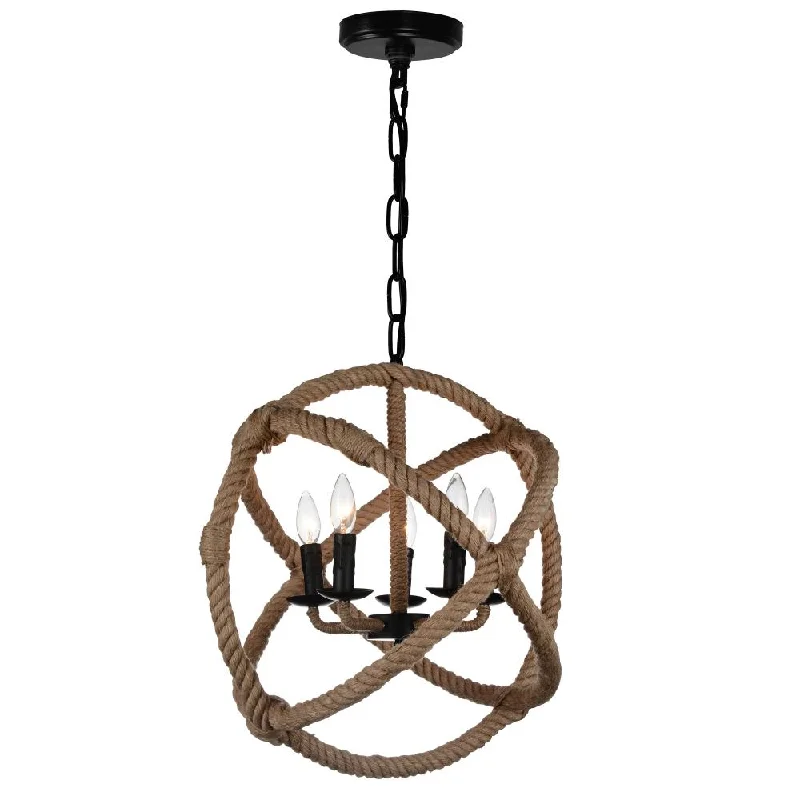 Industrial Iron Chandeliers for Loft - Inspired SpacesIndustrial Iron Chandeliers for Loft - Inspired SpacesPadma 5 Light Up Chandelier With Black Finish