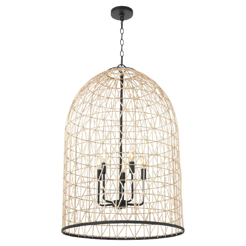 Small Chandeliers for Compact RoomsSmall Chandeliers for Compact RoomsRattan Five Light Pendant