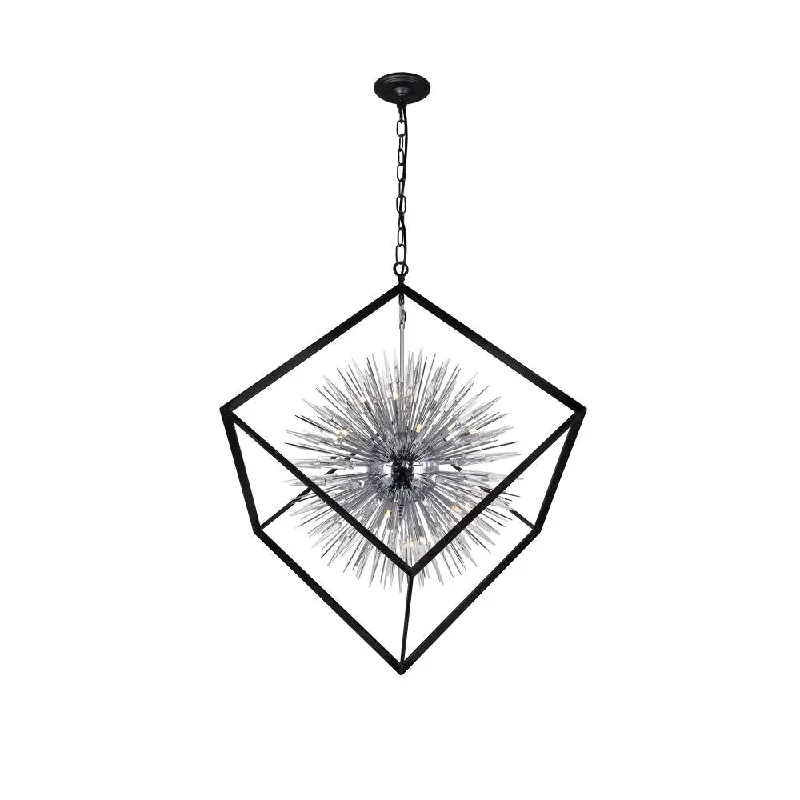 Chandeliers with Pendant Lights for a Stylish LookChandeliers with Pendant Lights for a Stylish LookStarburst 20 Light Chandelier With Chrome & Black Finish Chandeliers with Pendant Lights for a Stylish LookChandeliers with Pendant Lights for a Stylish LookStarburst 20 Light Chandelier With Chrome & Black Finish