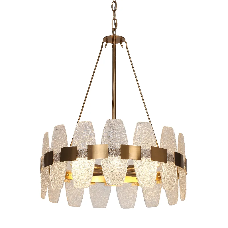 Chandeliers with Metal Frames in Gold FinishChandeliers with Metal Frames in Gold FinishStylasteridae 4-Light Small Gold Chandelier