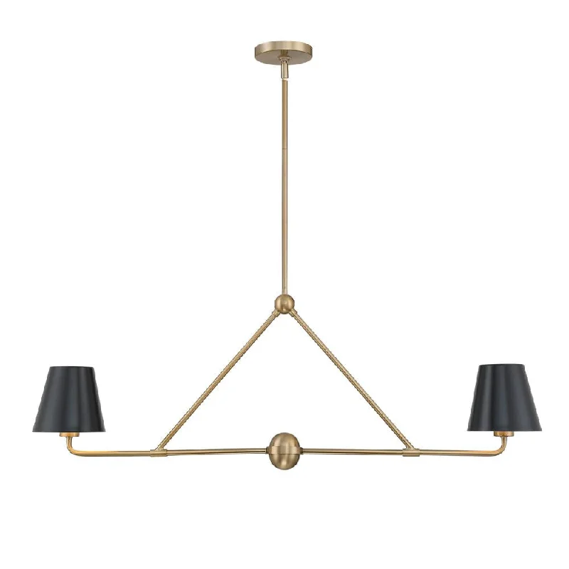 Small Chandeliers for Compact RoomsSmall Chandeliers for Compact RoomsXavier 2 Light Vibrant Gold Chandelier