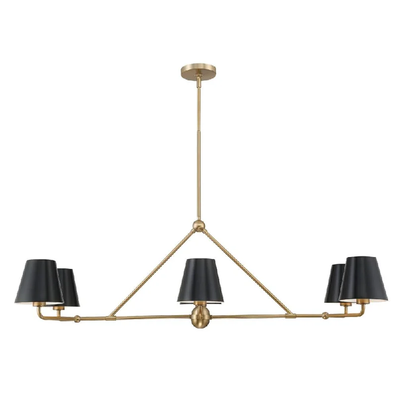 Chandeliers with Colored Glass for a Splash of ColorChandeliers with Colored Glass for a Splash of ColorXavier 6 Light Vibrant Gold Chandelier