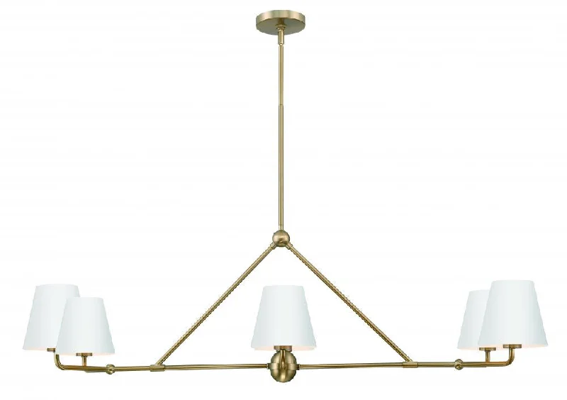 Chandeliers with Frosted Glass for a Softer Light DiffusionChandeliers with Frosted Glass for a Softer Light DiffusionXavier 6 Light Vibrant Gold + White Chandelier