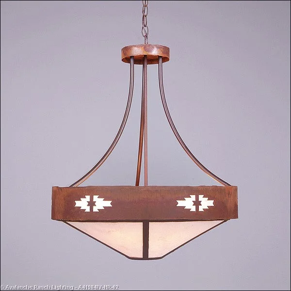 Mid - Century Modern Ceiling Lights with Simple, Sleek LinesMid - Century Modern Ceiling Lights with Simple, Sleek LinesAvalanche Ranch Ridgemont-Pueblo A41984IV-HR-02 Pendant Light - Rust Patina