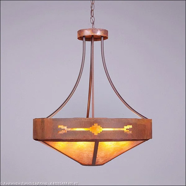 Crystal Ceiling Lights with High - Quality Swarovski CrystalsCrystal Ceiling Lights with High - Quality Swarovski CrystalsAvalanche Ranch Ridgemont-Del Rio A41985AM-HR-02 Pendant Light - Rust Patina