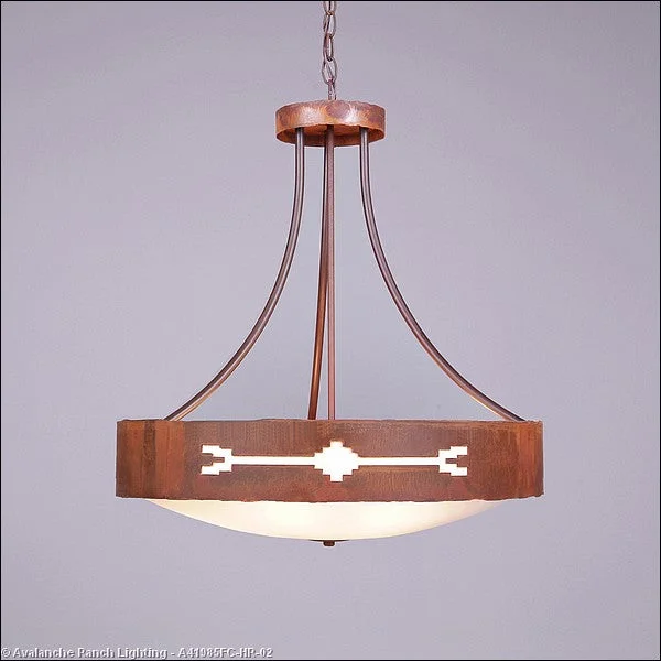 Contemporary Ceiling Lights with Unique, Abstract ShapesContemporary Ceiling Lights with Unique, Abstract ShapesAvalanche Ranch Ridgemont-Del Rio A41985FC-HR-02 Pendant Light - Rust Patina