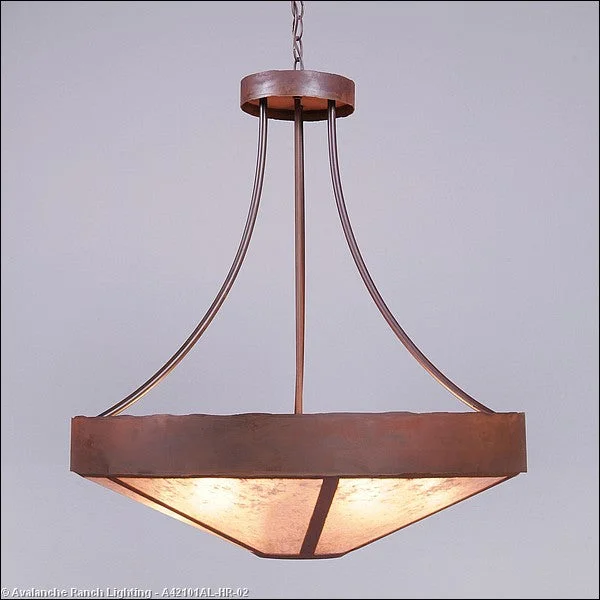 Rustic Ceiling Lights with Reclaimed Wood and Distressed FinishesRustic Ceiling Lights with Reclaimed Wood and Distressed FinishesAvalanche Ranch Ridgemont-Rustic Plain Rust Patina A42101AL-HR-02 Pendant Light - Rust Patina