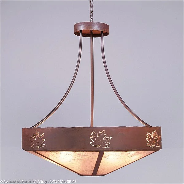 Retro Ceiling Lights Inspired by the 1950s and 1960s DesignRetro Ceiling Lights Inspired by the 1950s and 1960s DesignAvalanche Ranch Ridgemont-Maple Cutout A42106AL-HR-02 Pendant Light - Rust Patina