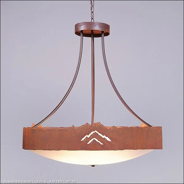 Rustic Ceiling Lights with Reclaimed Wood and Distressed FinishesRustic Ceiling Lights with Reclaimed Wood and Distressed FinishesAvalanche Ranch Ridgemont-Mountain Cutout A42141FC-HR-02 Pendant Light - Rust Patina Rustic Ceiling Lights with Reclaimed Wood and Distressed FinishesRustic Ceiling Lights with Reclaimed Wood and Distressed FinishesAvalanche Ranch Ridgemont-Mountain Cutout A42141FC-HR-02 Pendant Light - Rust Patina