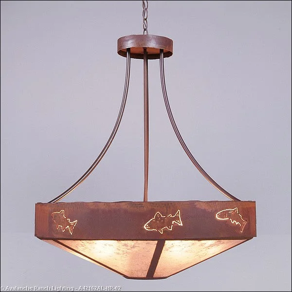 Mid - Century Modern Ceiling Lights with Simple, Sleek LinesMid - Century Modern Ceiling Lights with Simple, Sleek LinesAvalanche Ranch Ridgemont-Fish Cutout A42162AL-HR-02 Pendant Light - Rust Patina Mid - Century Modern Ceiling Lights with Simple, Sleek LinesMid - Century Modern Ceiling Lights with Simple, Sleek LinesAvalanche Ranch Ridgemont-Fish Cutout A42162AL-HR-02 Pendant Light - Rust Patina