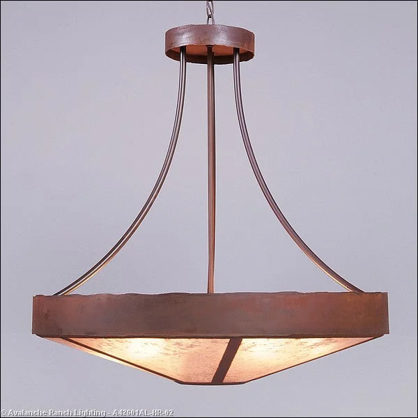 Indian - Themed Ceiling Lights with Intricate Filigree and Mirror WorkIndian - Themed Ceiling Lights with Intricate Filigree and Mirror WorkAvalanche Ranch Ridgemont-Rustic Plain Rust Patina A42601AL-HR-02 Pendant Light - Rust Patina Indian - Themed Ceiling Lights with Intricate Filigree and Mirror WorkIndian - Themed Ceiling Lights with Intricate Filigree and Mirror WorkAvalanche Ranch Ridgemont-Rustic Plain Rust Patina A42601AL-HR-02 Pendant Light - Rust Patina
