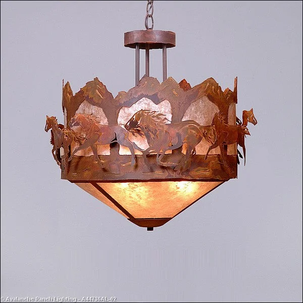 Metal Ceiling Lights in Brass, Copper, Stainless Steel, and IronMetal Ceiling Lights in Brass, Copper, Stainless Steel, and IronAvalanche Ranch Crestline-Horse-Mountain A44736AL-02 Pendant Light - Rust Patina Metal Ceiling Lights in Brass, Copper, Stainless Steel, and IronMetal Ceiling Lights in Brass, Copper, Stainless Steel, and IronAvalanche Ranch Crestline-Horse-Mountain A44736AL-02 Pendant Light - Rust Patina