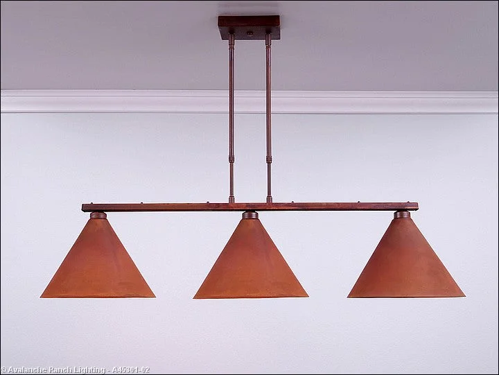 Victorian - Inspired Ceiling Lights with Ornate Crystal ChandeliersVictorian - Inspired Ceiling Lights with Ornate Crystal ChandeliersAvalanche Ranch Canyon-Rustic Plain A45301-02 Pendant Light - Rust Patina