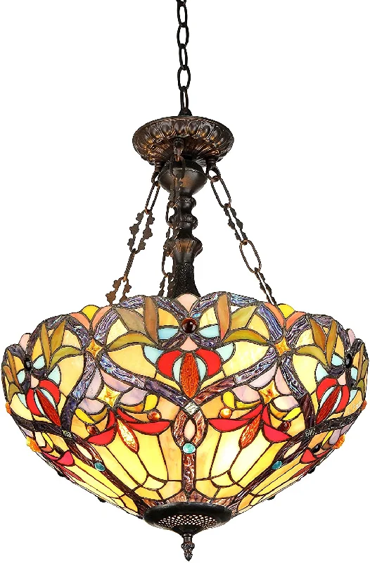 African - Inspired Ceiling Lights with Tribal Patterns and Natural MaterialsAfrican - Inspired Ceiling Lights with Tribal Patterns and Natural MaterialsByron, Tiffany-Style Victorian 2 Light Inverted Ceiling Pendent 18`` Shade African - Inspired Ceiling Lights with Tribal Patterns and Natural MaterialsAfrican - Inspired Ceiling Lights with Tribal Patterns and Natural MaterialsByron, Tiffany-Style Victorian 2 Light Inverted Ceiling Pendent 18`` Shade