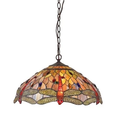Art Deco Ceiling Lights with Geometric Patterns and Metallic FinishesArt Deco Ceiling Lights with Geometric Patterns and Metallic FinishesChloe Lighting CH32825DB18-DH3 Anisoptera Purity Tiffany-Style 3 Light Dragonfly Ceiling Pendant Fixture 18`` Shade