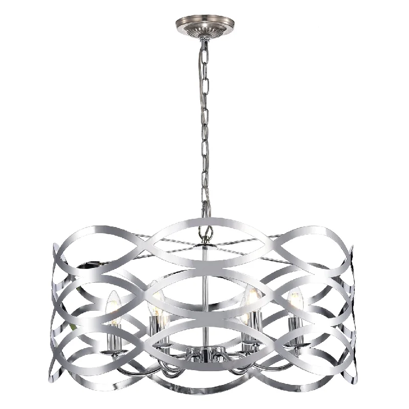 Japanese - Inspired Ceiling Lights with Shoji - Screen - like DiffusersJapanese - Inspired Ceiling Lights with Shoji - Screen - like DiffusersChloe Lighting CH7S023CM24-UP6 Capella Transitional 6 Light Chrome Ceiling Pendant 24`` Wide Japanese - Inspired Ceiling Lights with Shoji - Screen - like DiffusersJapanese - Inspired Ceiling Lights with Shoji - Screen - like DiffusersChloe Lighting CH7S023CM24-UP6 Capella Transitional 6 Light Chrome Ceiling Pendant 24`` Wide