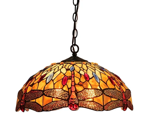 Moroccan Ceiling Lights with Colorful Stained Glass and Geometric CarvingsMoroccan Ceiling Lights with Colorful Stained Glass and Geometric CarvingsChloe Lighting CH33471AD18-DH2 Empress Tiffany-Style 2 Light Dragonfly Ceiling Pendant Fixture 18`` Shade